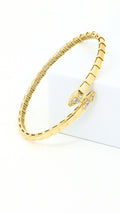 Serpenti Gold Bangle with Stones