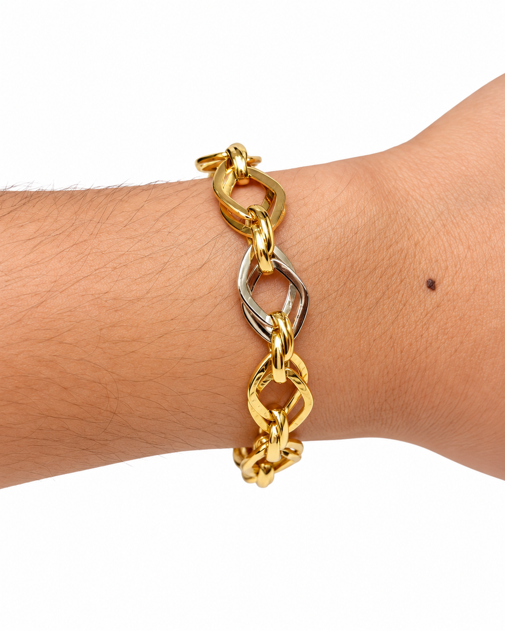 Rhombus Bracelet Tricolor - Size 8 to Size 8.5 (Adjustable)