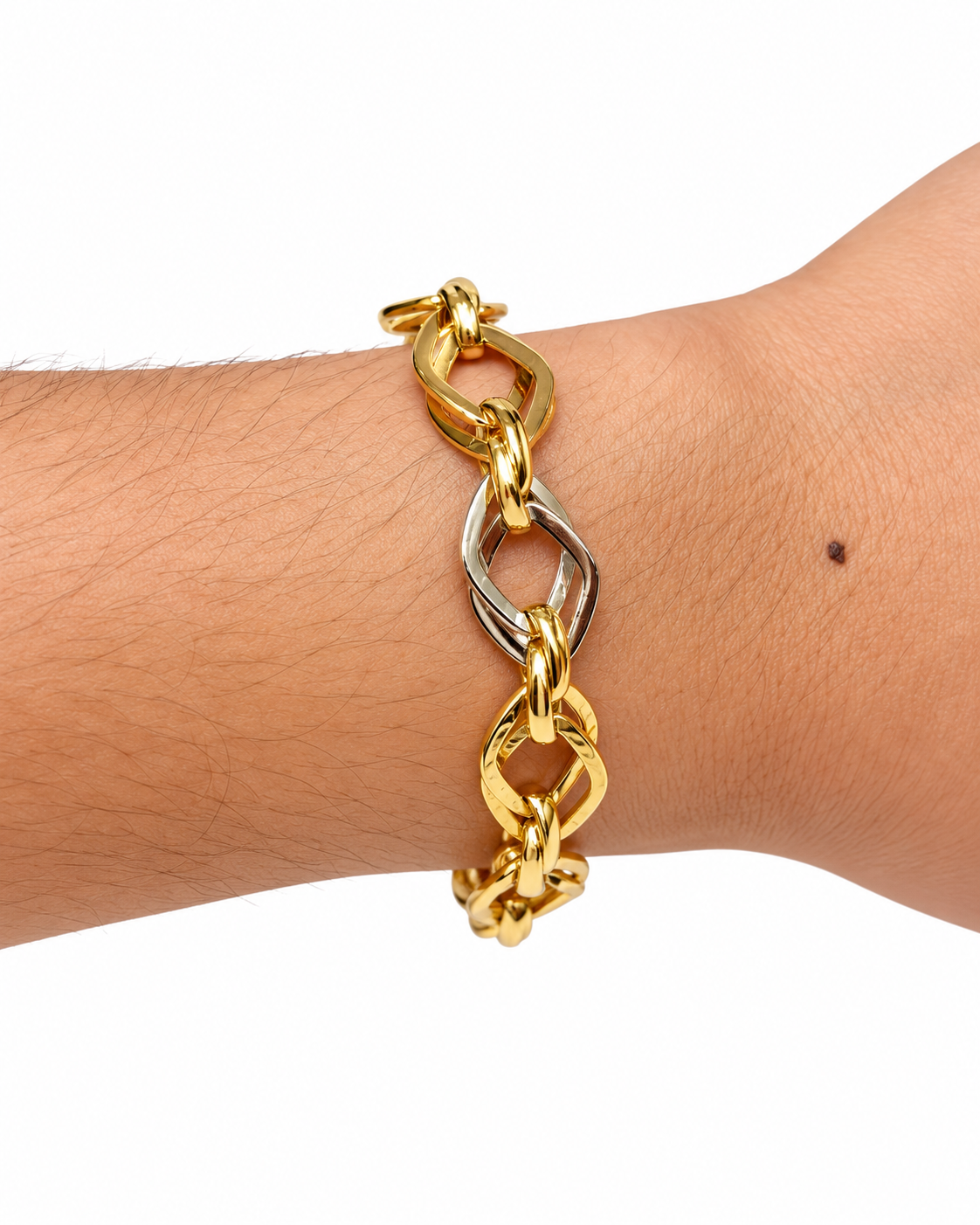 Rhombus Bracelet Tricolor - Size 8 to Size 8.5 (Adjustable)