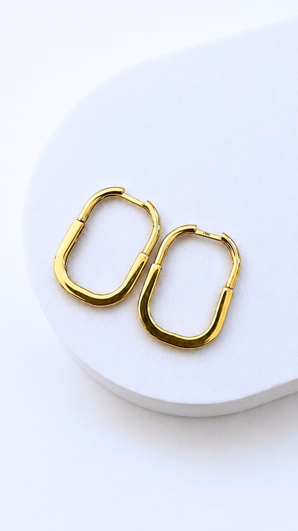 T-Lock Earrings and Necklace with Pendant S18 Set Two Tone