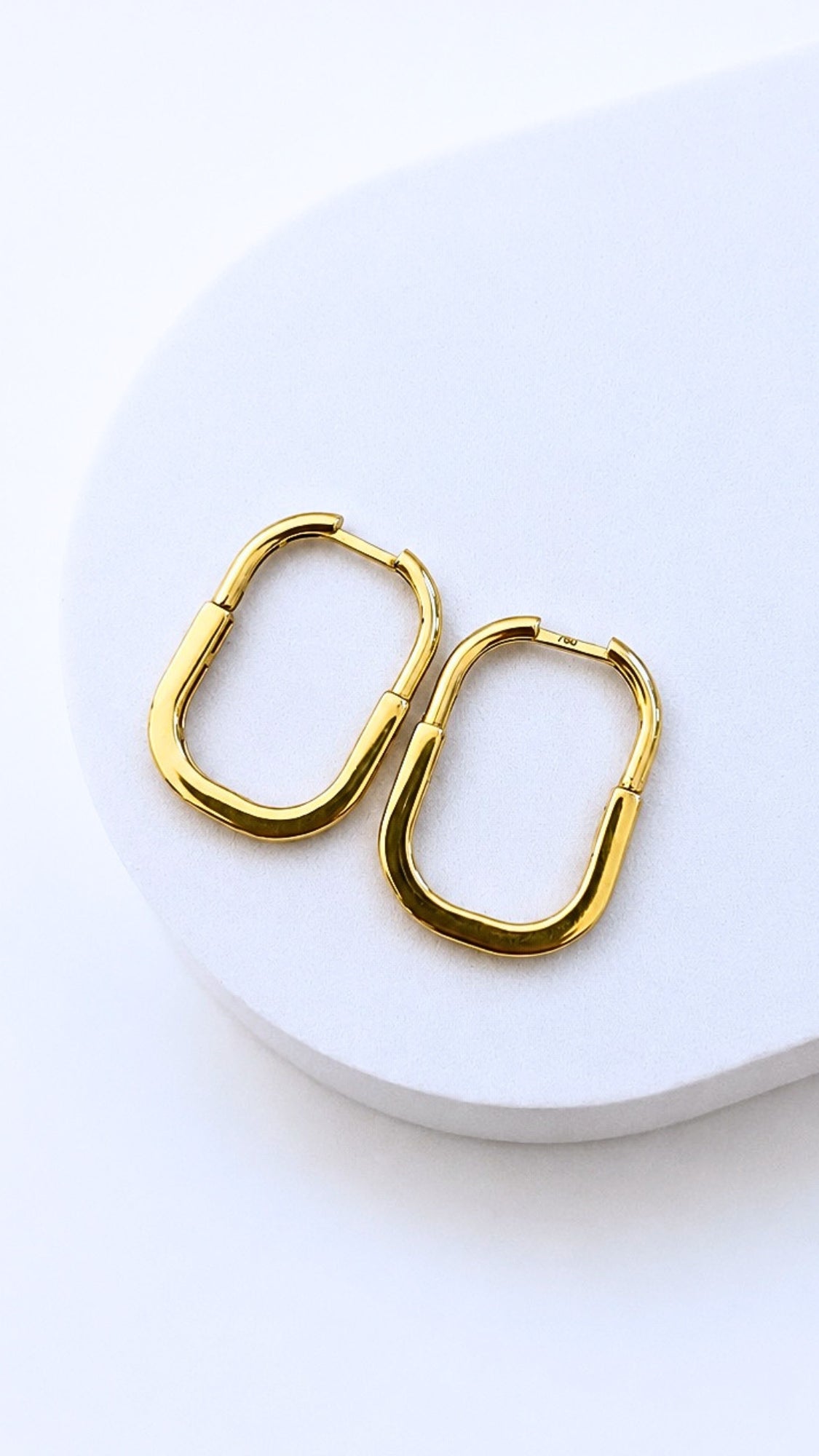 T-Lock Earrings and Necklace with Pendant S18 Set Two Tone