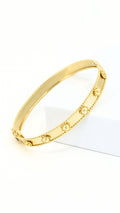 Pearly Clover Bangle 17"
