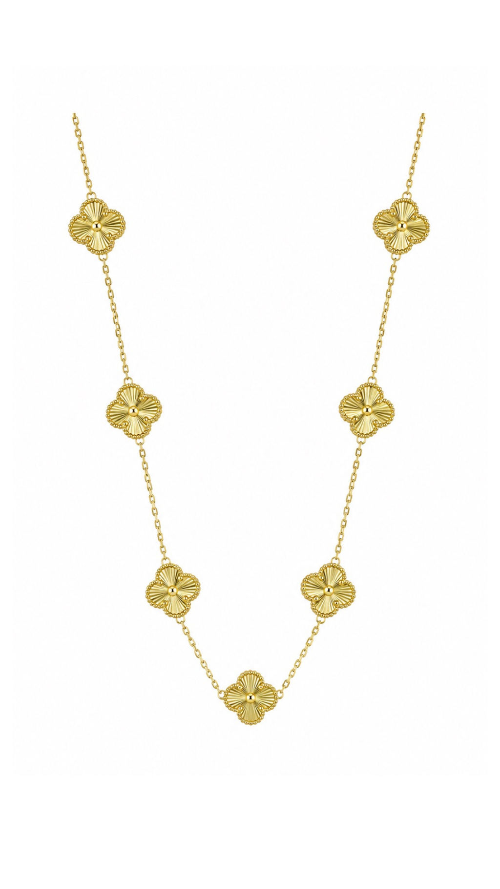 7 Flowers 12mm Necklace - Size 18
