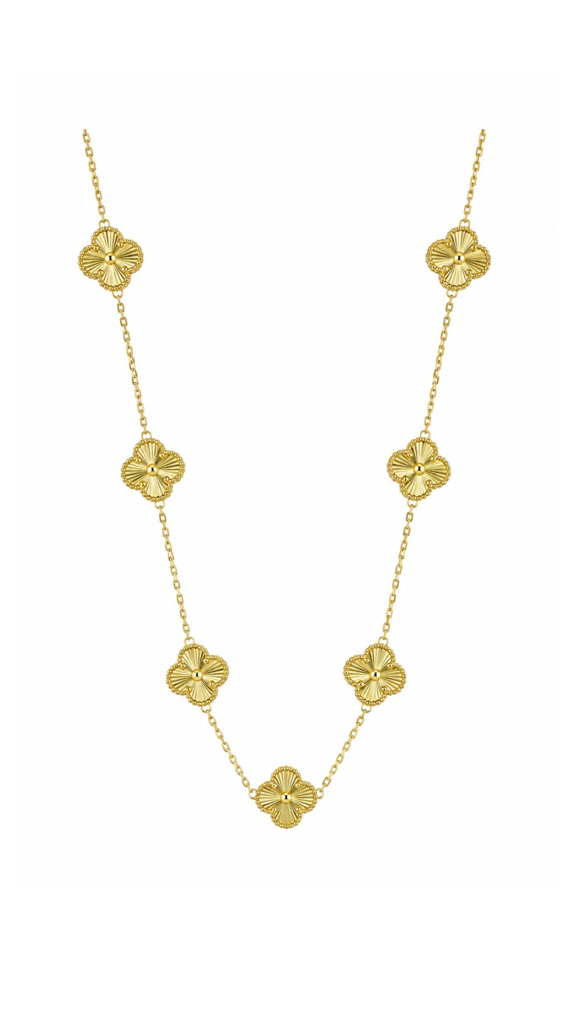 7 Clovers 12mm Necklace S18