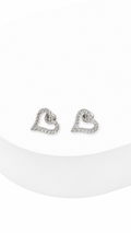 925 Silver Heart Stud Earring