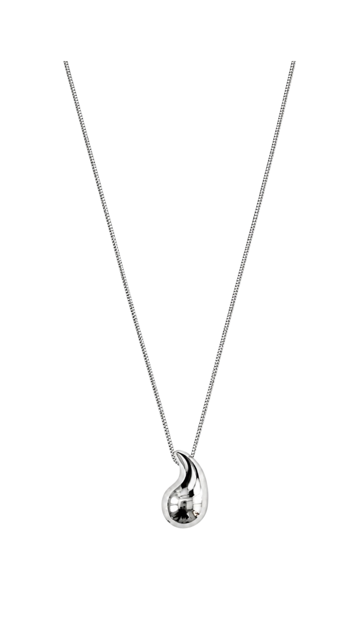925 Silver Medium Teardrop Necklace
