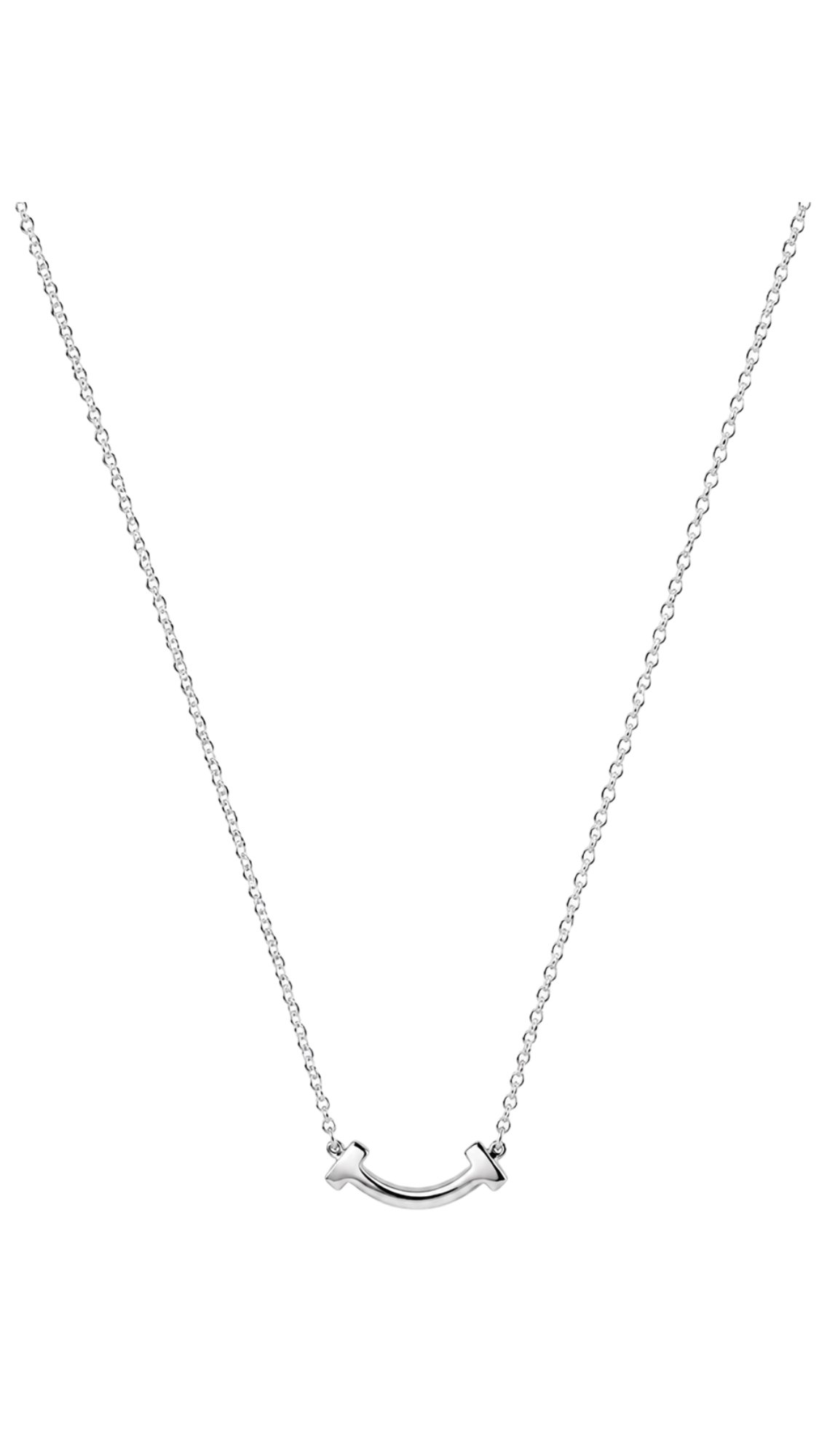 925 Silver T-Smile Silver Necklace