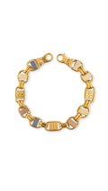 Link Bracelet Two-Tone Dia-cut   - Size 8.5