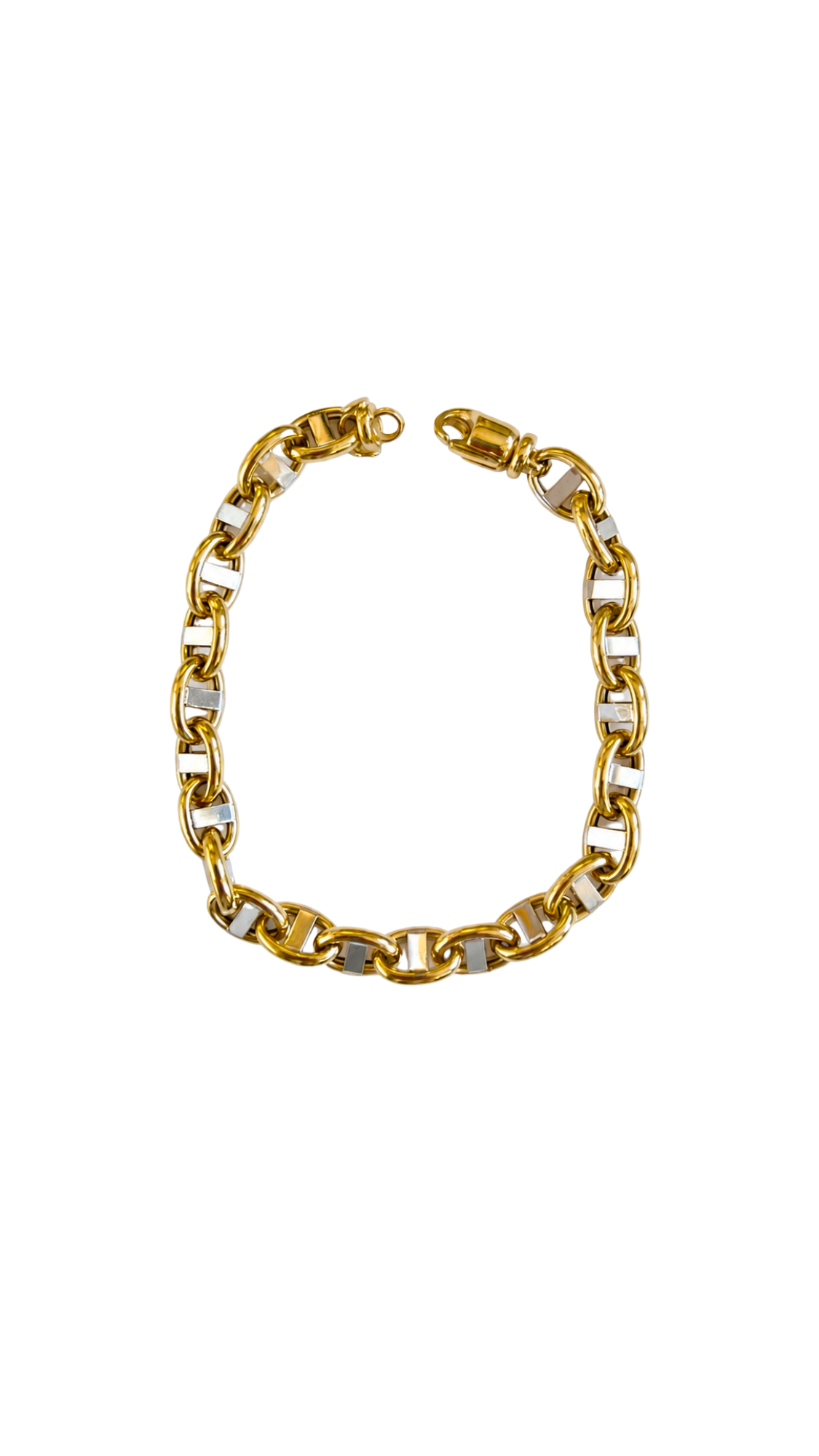 Link Bracelet Two-Tone Alternate - Size 8.5