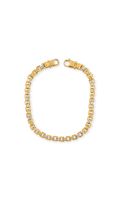 Box Link Bracelet Two-Tone  - Size 8.5