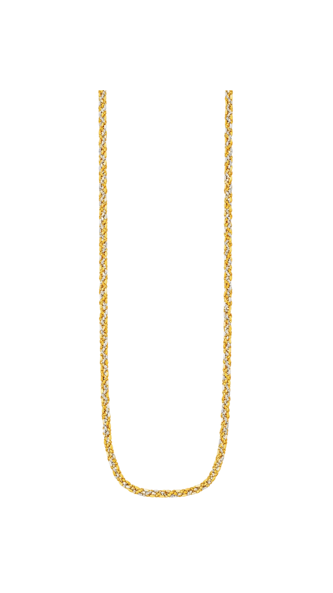 Bismark Italian Necklace Two-Tone - Size 24