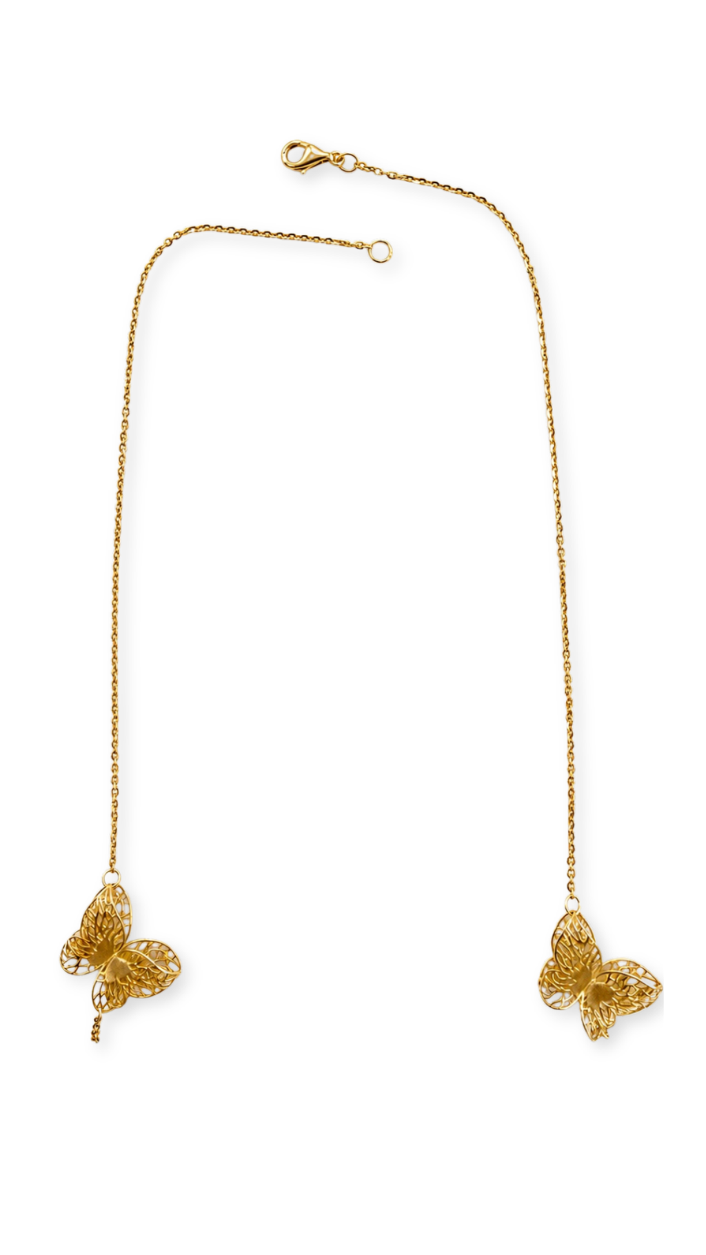 Butterfly Chain Long Necklace - Size 30