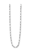 18k Bar Links White Gold Diacut - Size 24