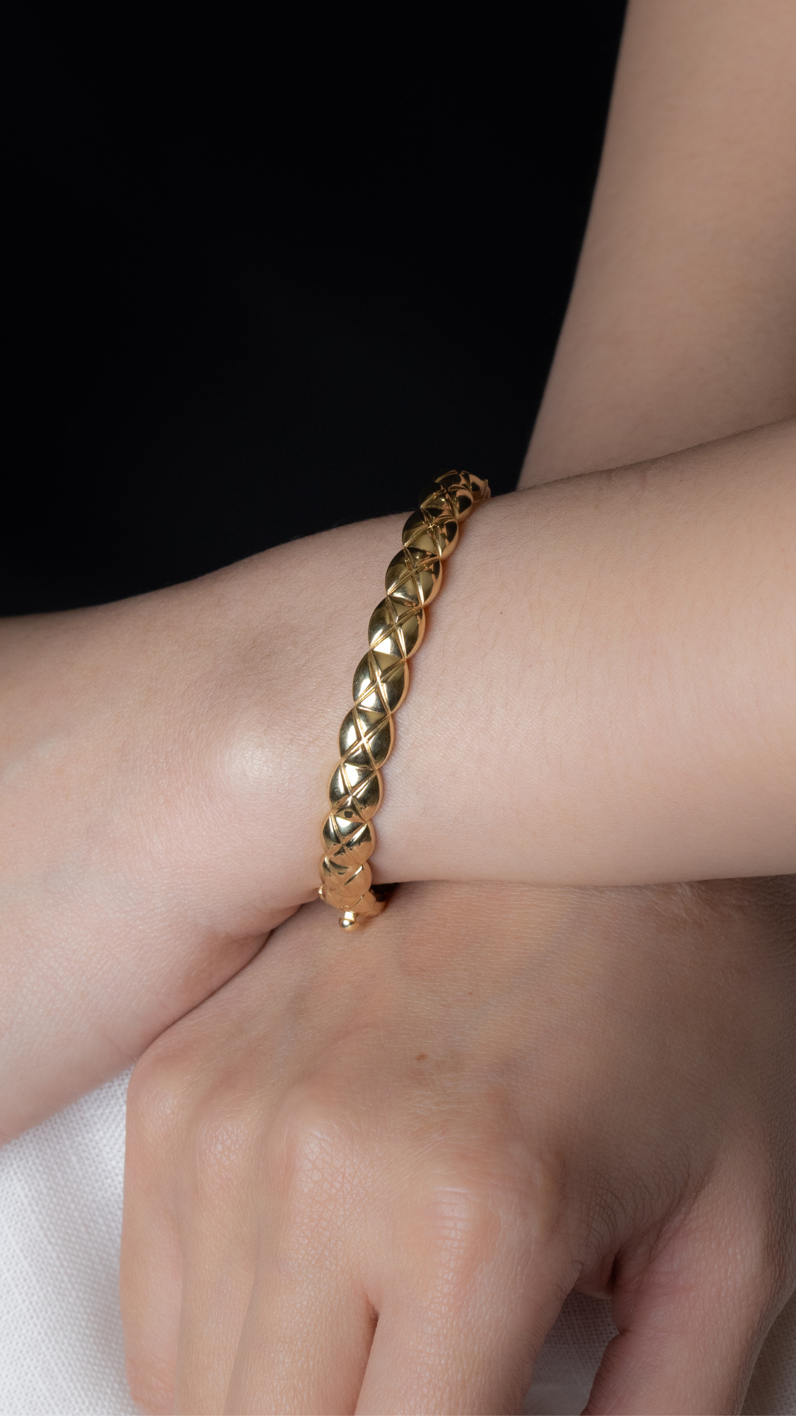 CCH Crush Quilt Design Bangle - Size 18