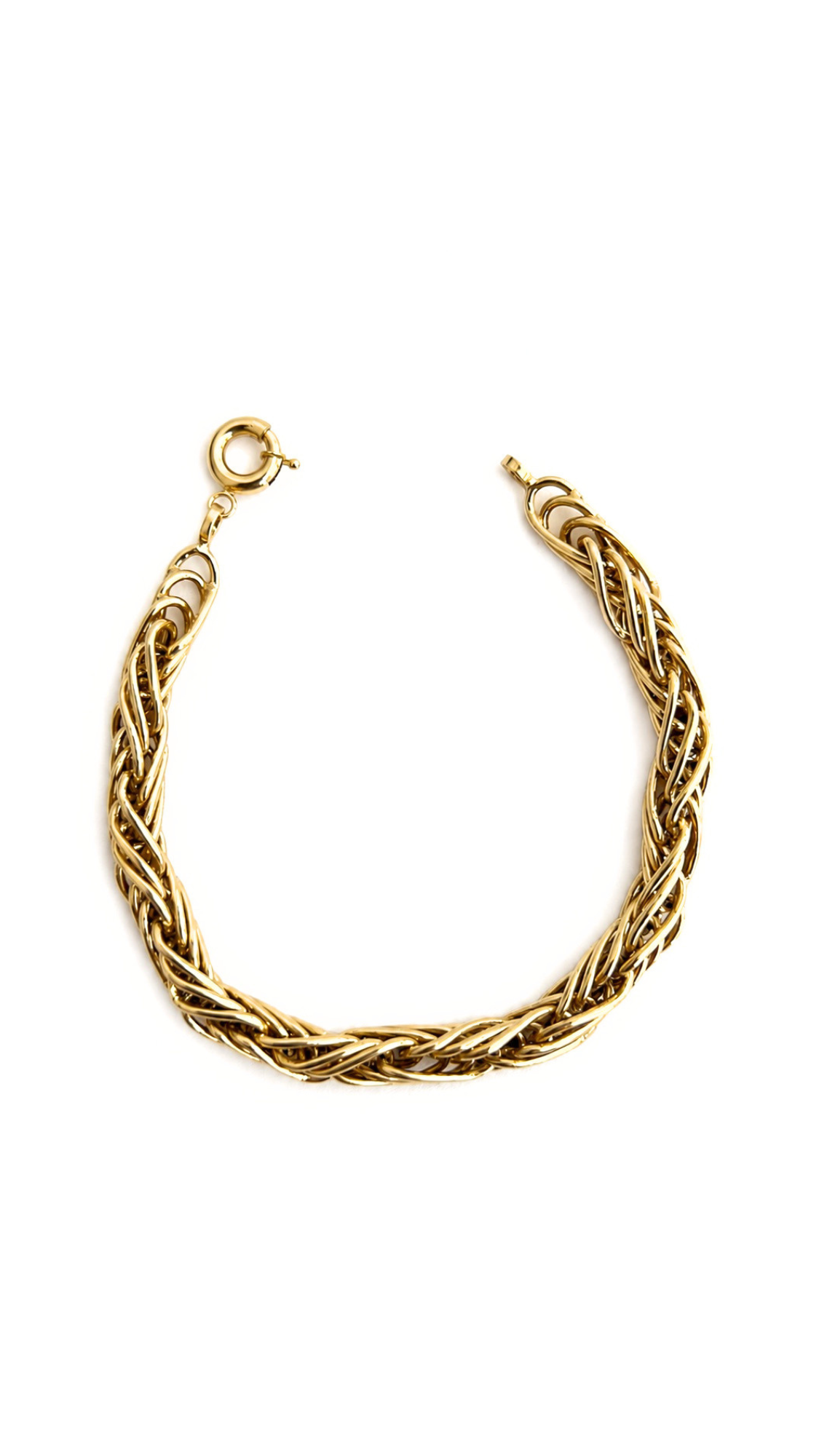 Braided Gold Twines Bracelet