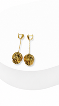 Ball Drop Electroform Earrings