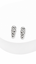 Bubble Bloom Clip-Type Earrings White Gold
