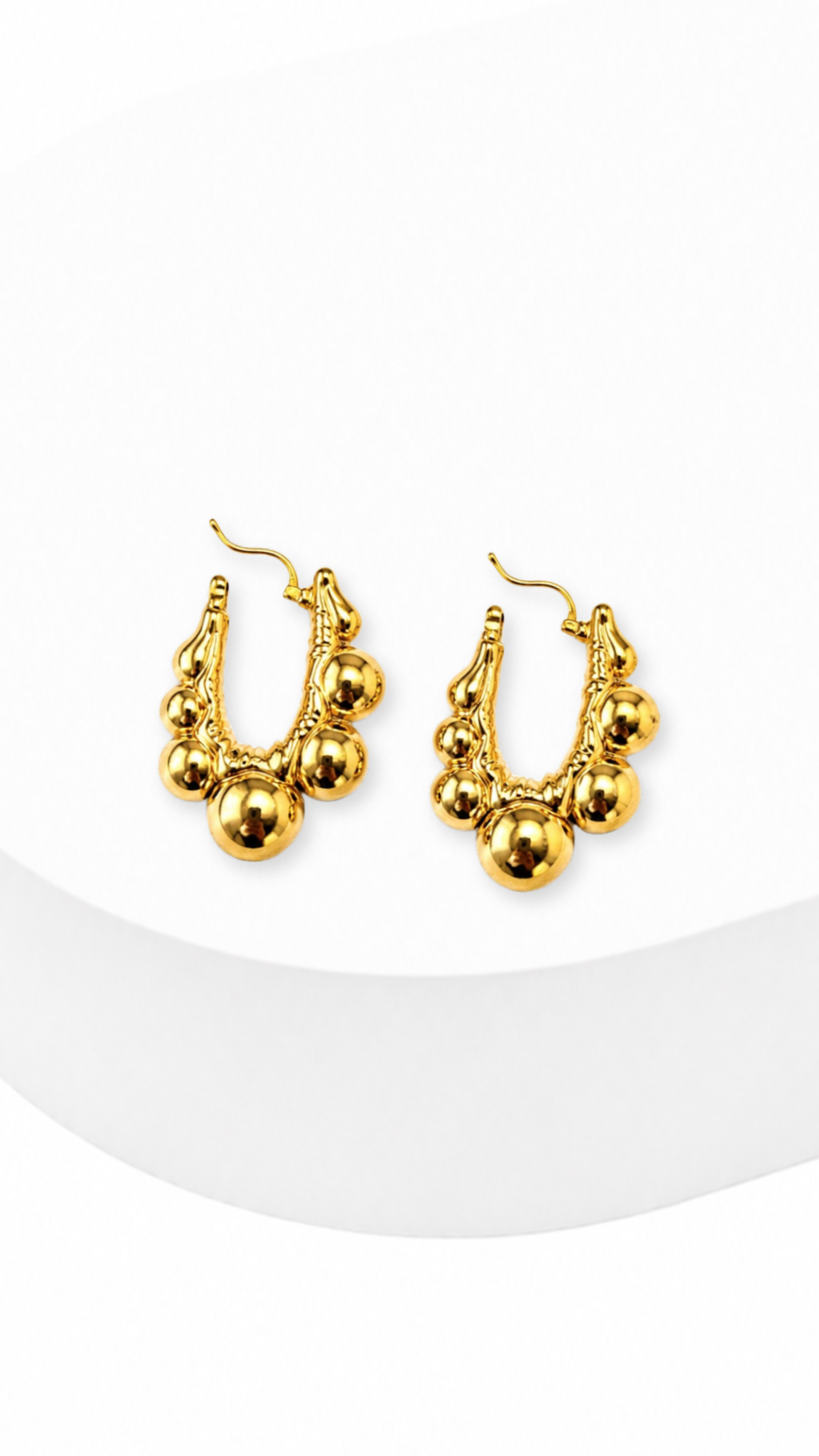 Bubble Gradual Electroform Hoop Earrings