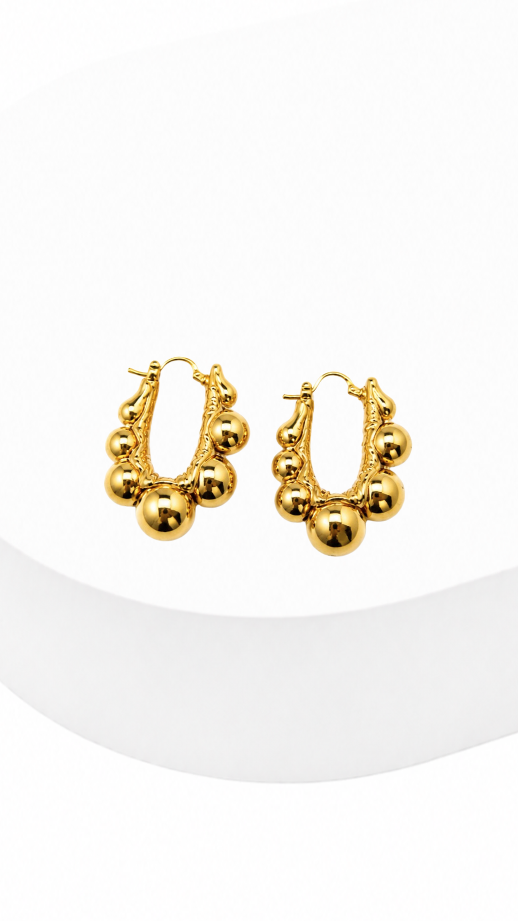 Bubble Gradual Electroform Hoop Earrings