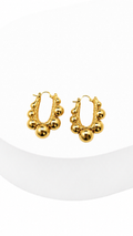 Bubble Gradual Electroform Hoop Earrings