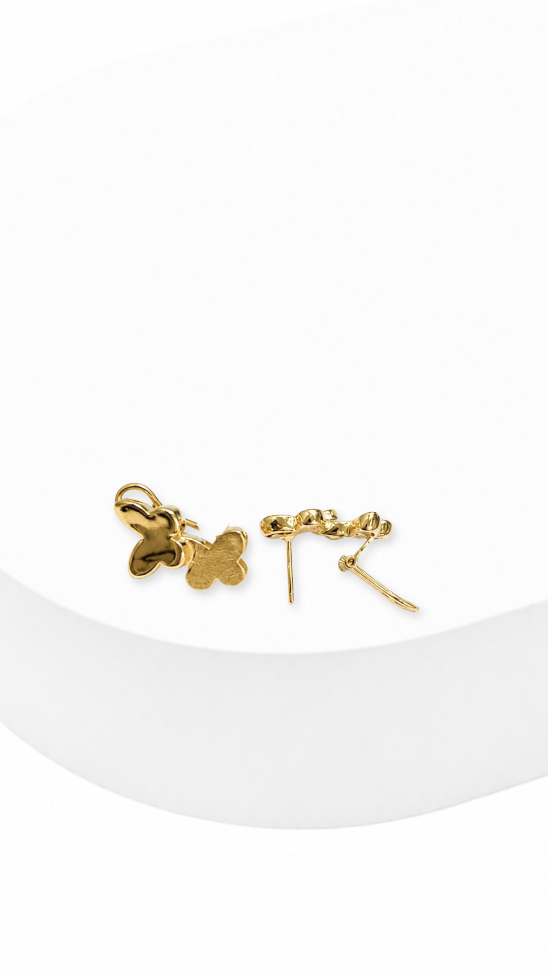 Butterfly Whisper Clip-Type Earrings Matte & Glossy