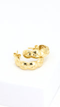 Coco Crush Quilted Half Hoop Earrings