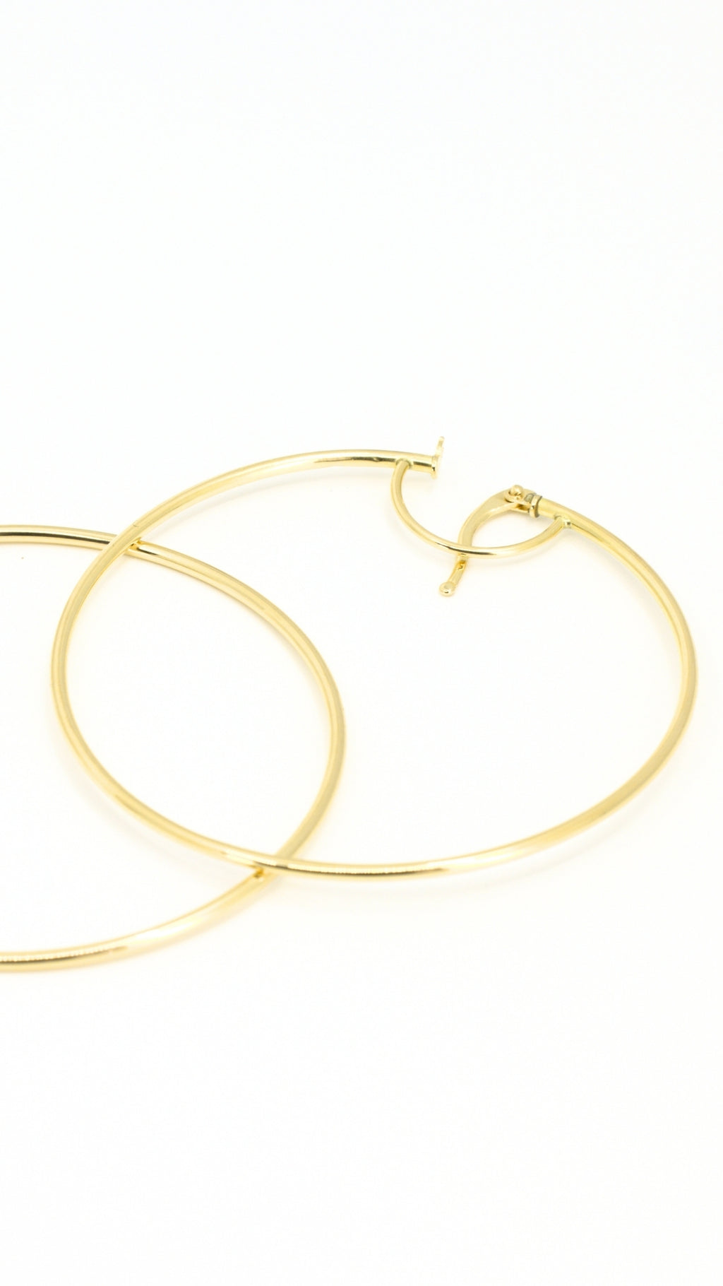 Slim Hoop Earrings Large