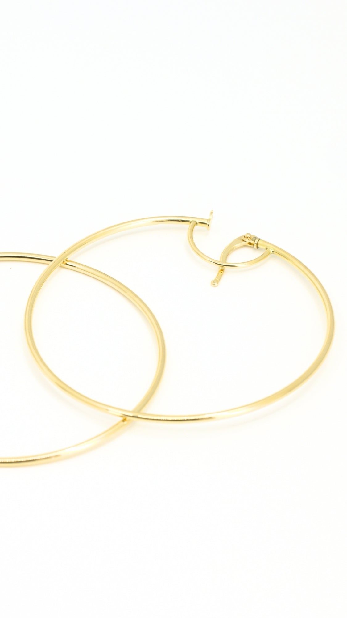 Slim Hoop Earrings Large