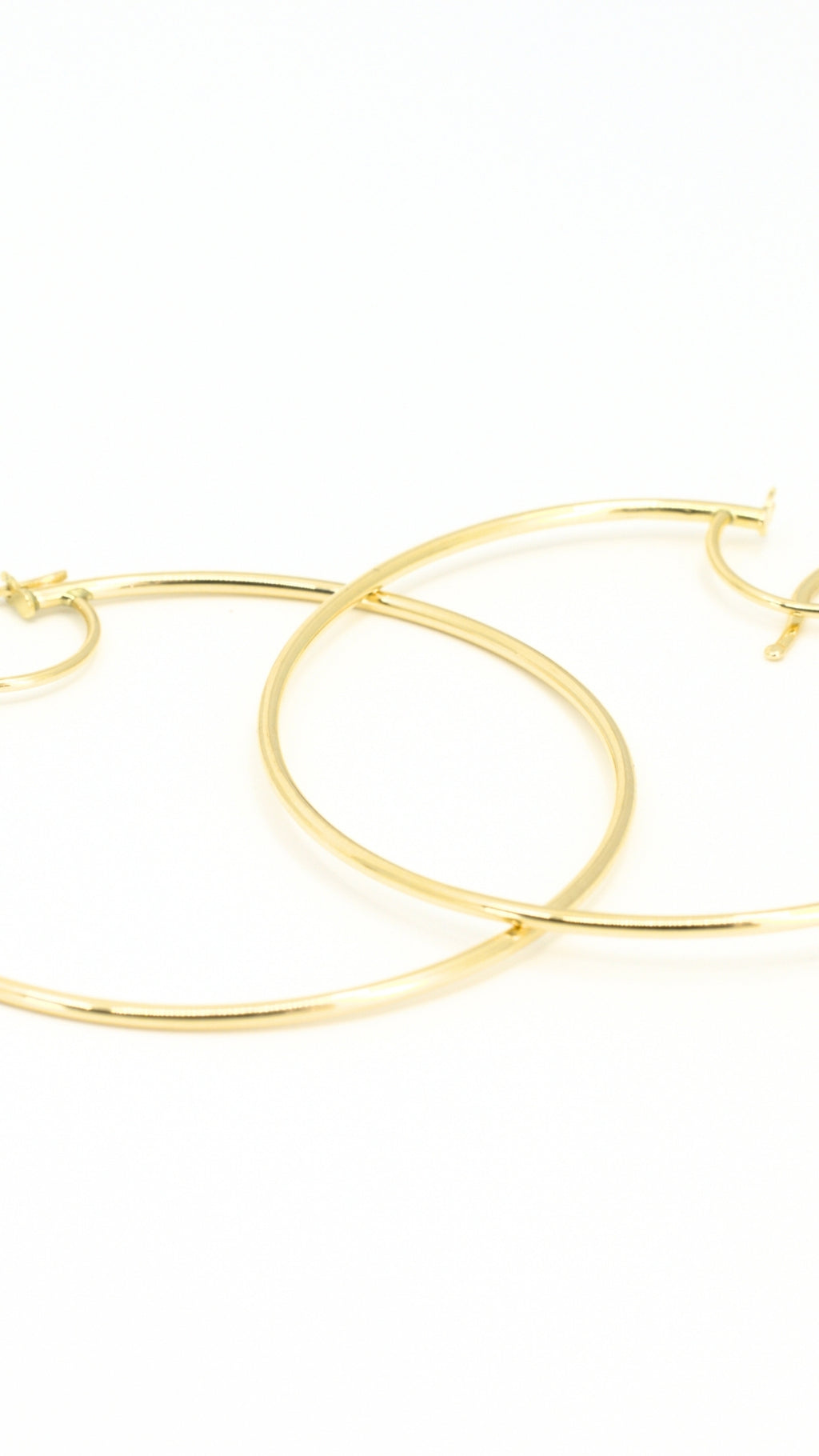 Slim Hoop Earrings Large