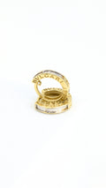 BLG Hoop Earrings Slim Two-Tone 17mm