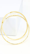 Hoop Earrings Diacut Large