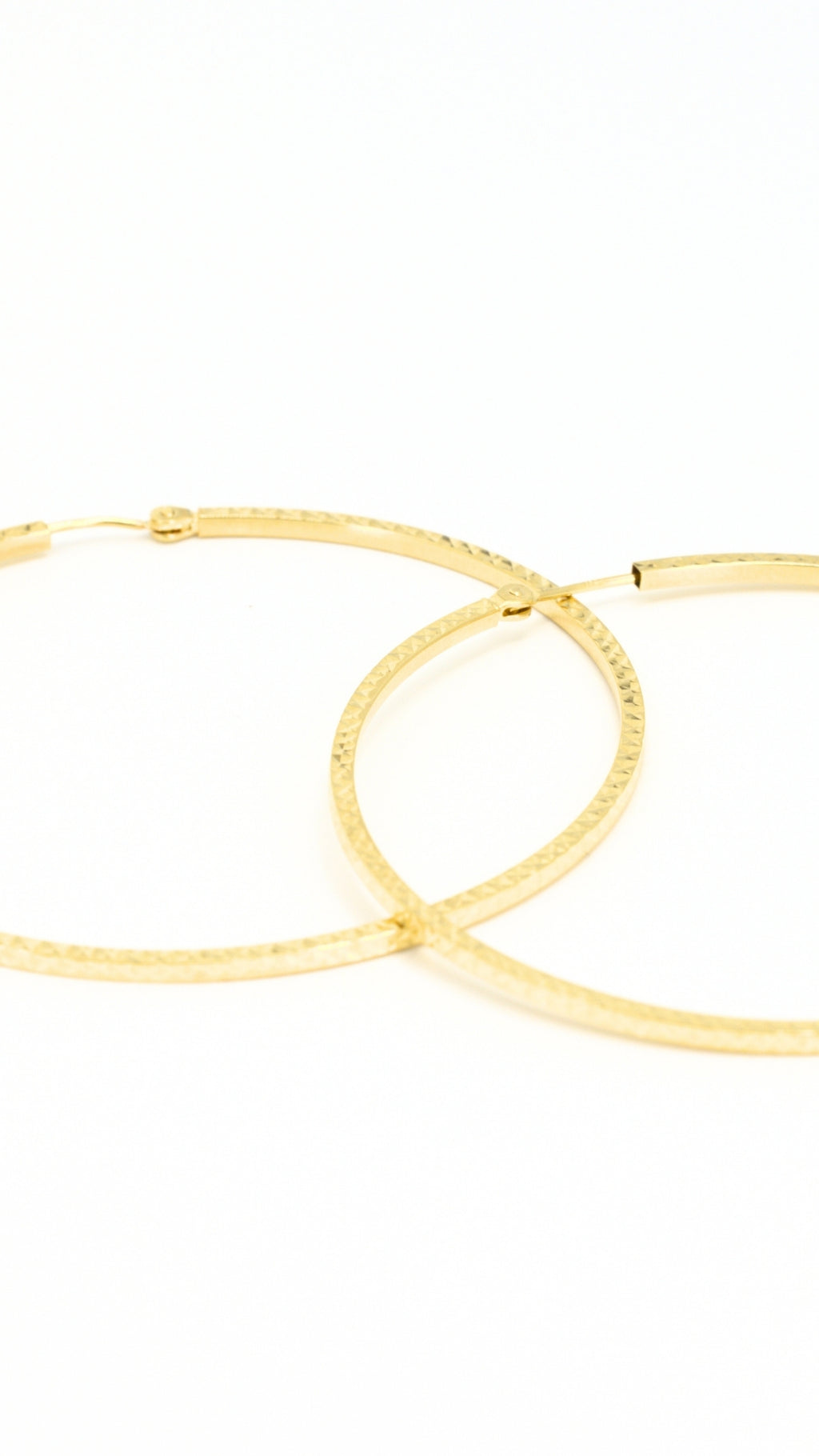 Hoop Earrings Diacut Large