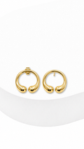 Tear Drop Round Earring