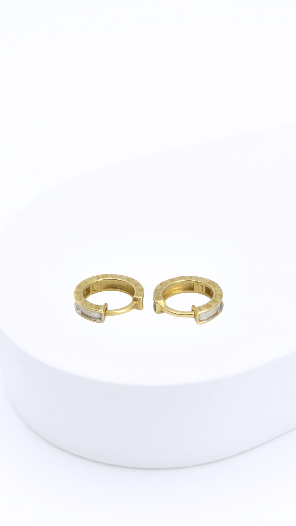 BLG Hoop Earrings Slim Two-Tone 16mm