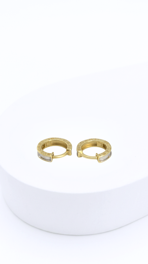 BLG Hoop Earrings Slim Two-Tone 16mm