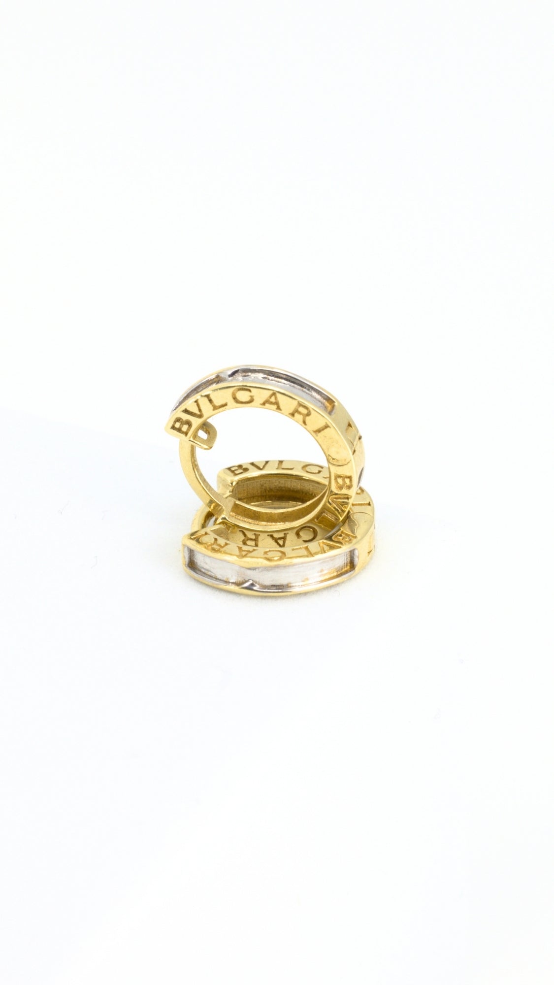 BLG Hoop Earrings Slim Two-Tone 16mm