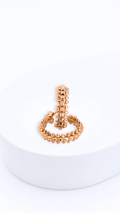 Clash Hoop Earrings Rose Gold
