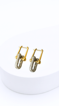 HardWear Link With Stones Clip-Type Earrings