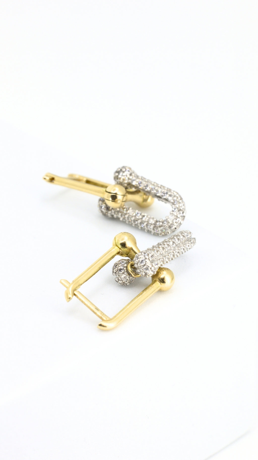 HardWear Link With Stones Clip-Type Earrings