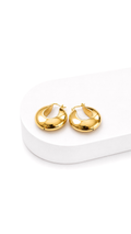 Round Electroform Hoop Earrings Glossy - Small