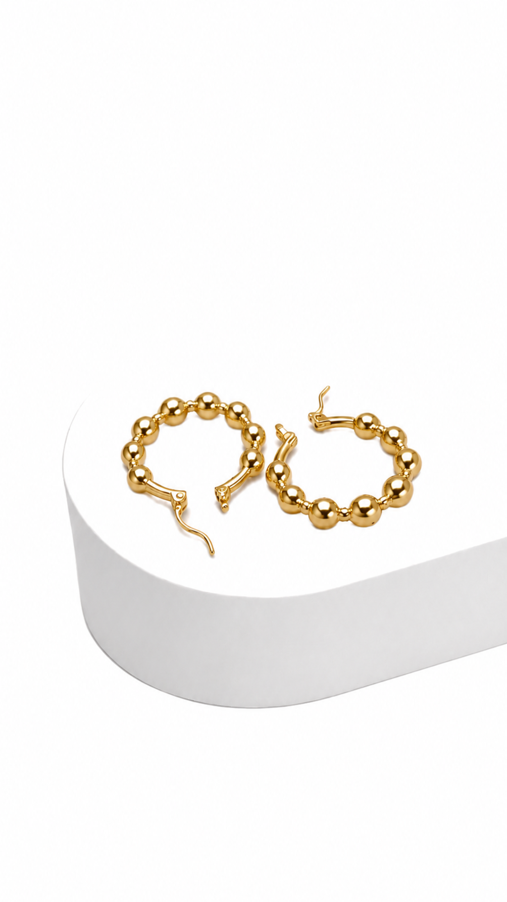 Bubble Hoop Earrings Electroform