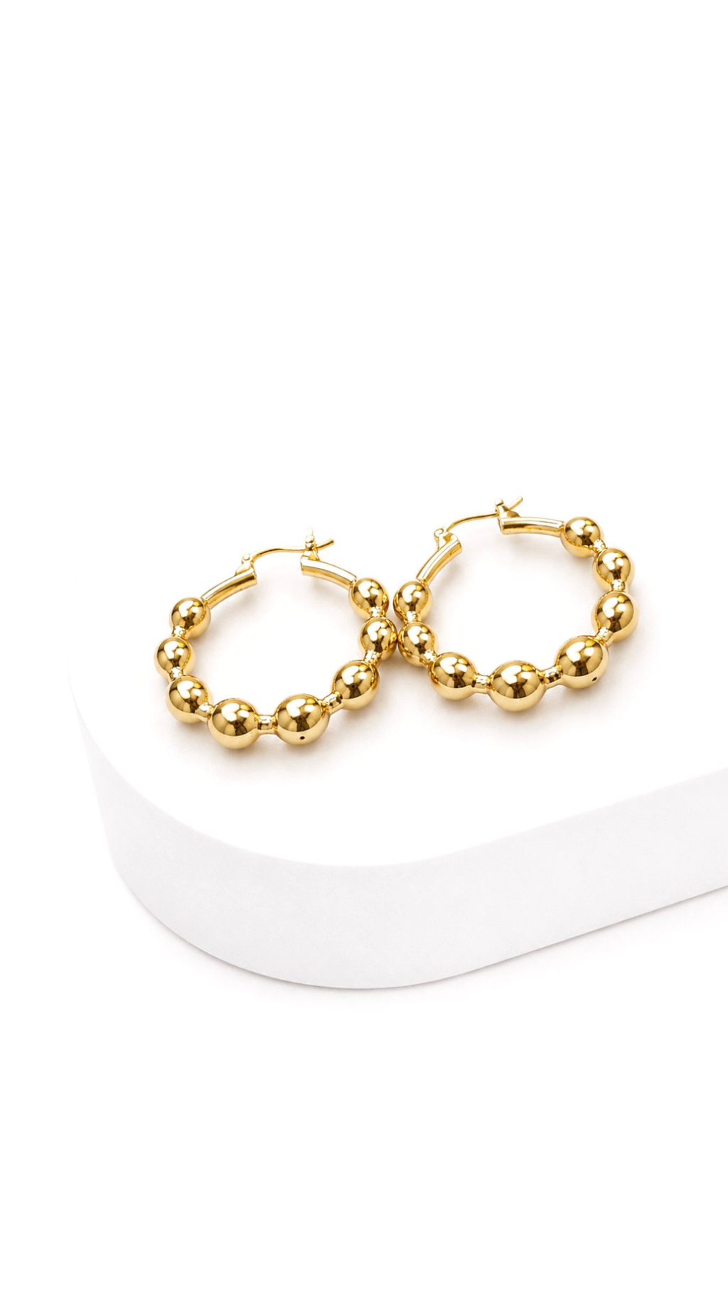 Bubble Hoop Earrings Electroform