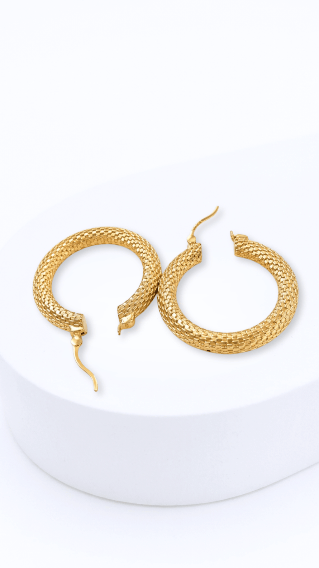 Serpentis Electroform Hoop Earrings