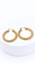 Serpentis Electroform Hoop Earrings