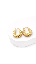 Shell Hoop Earrings Electroform