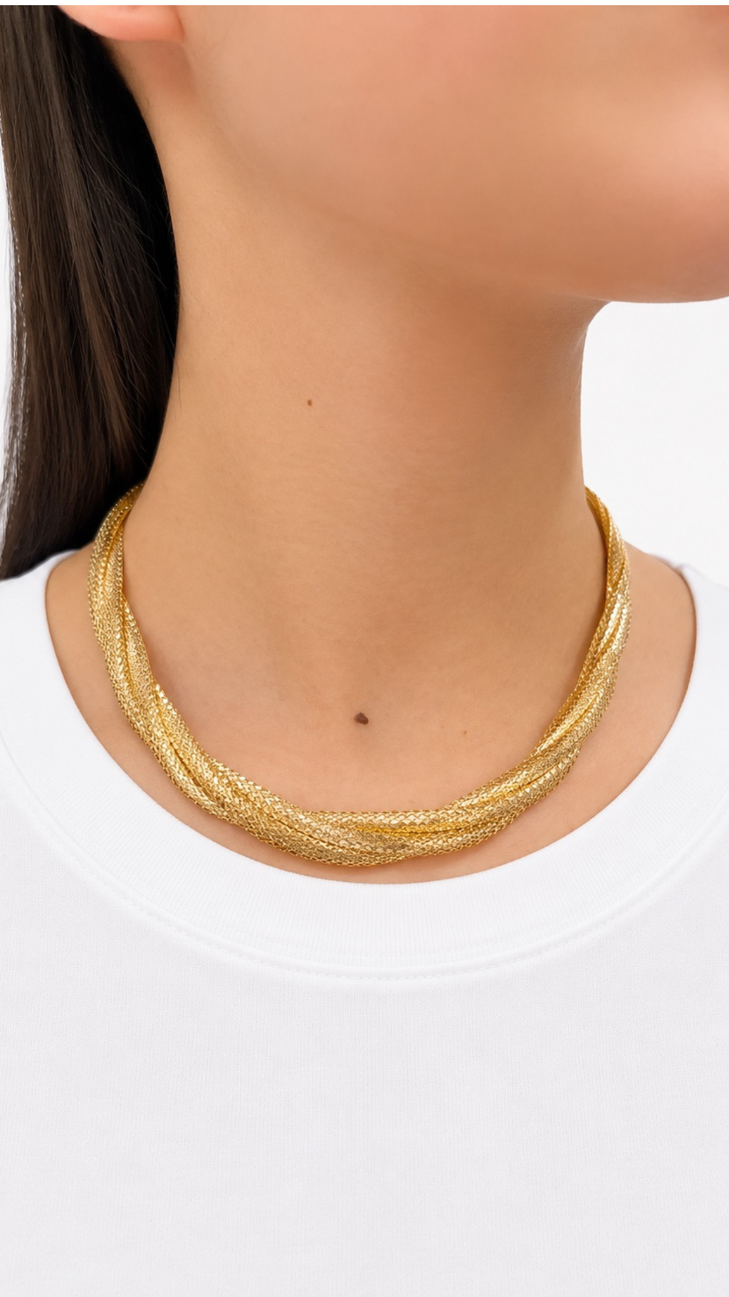 Elastic Diacut Necklace - Size 16 to Size 18