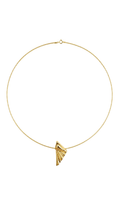 Elysian Fan Attached Pendant Cord Necklace - Size 16