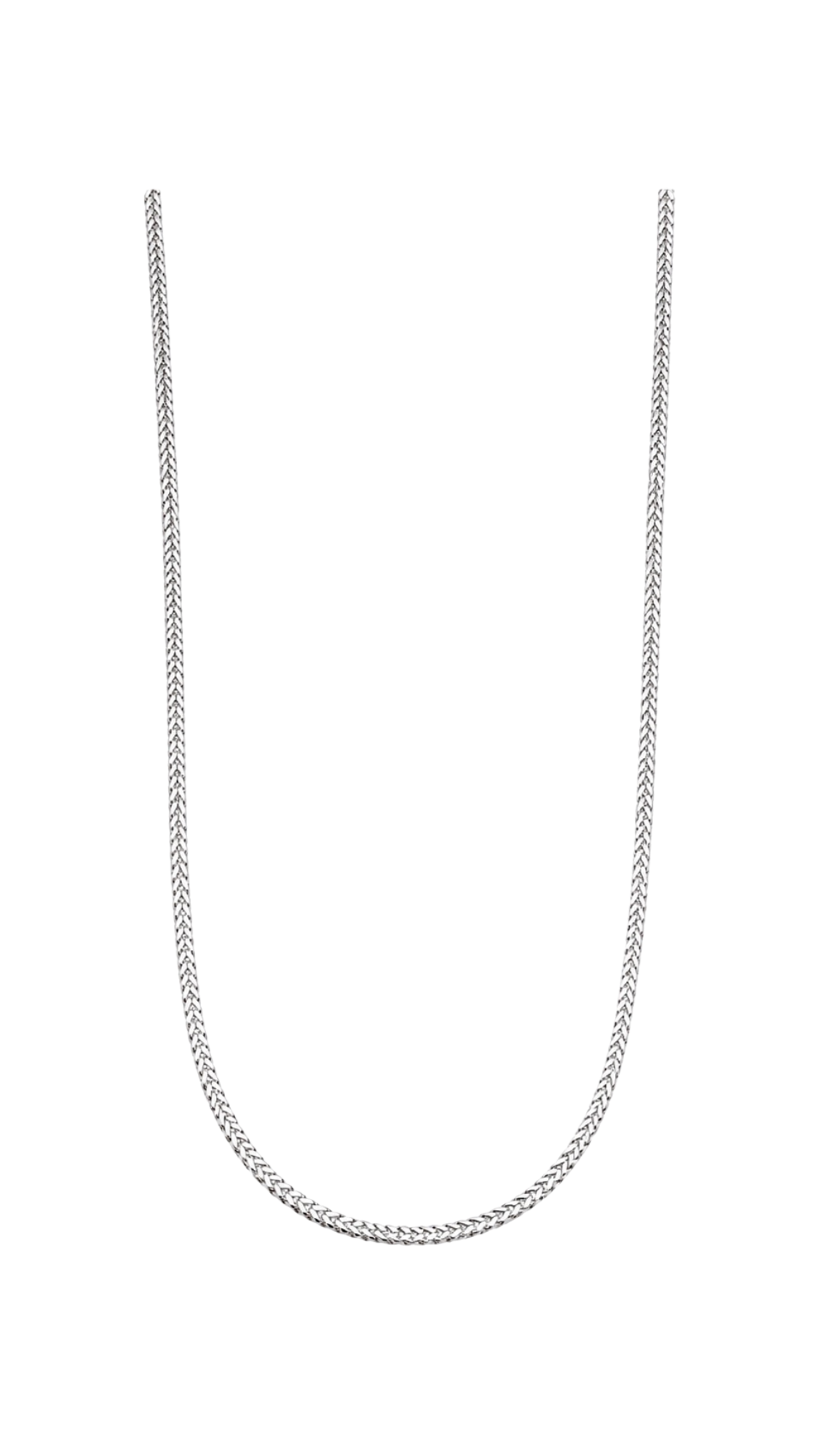 Franco Chain Necklace White Gold S20