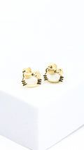 HKY Face Frame Girls Stud Earrings