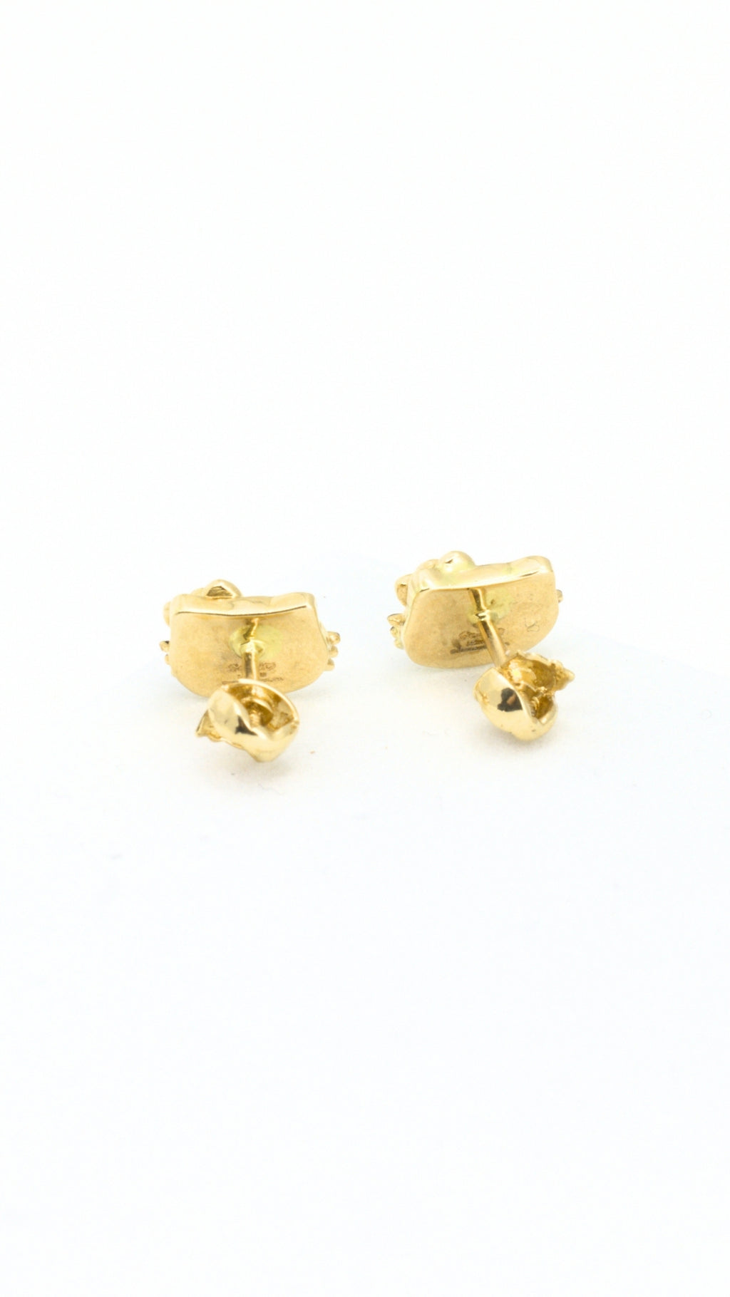HKY Face Girls Stud Earrings With Stone